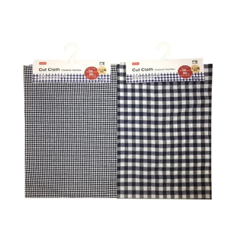 - Organic cotton dog bibsCut Cloth Checkered Dark Blue 50cm x 80cm
