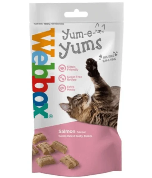    - Kitten food  Webbox - Yum-e-Yums Salmon Cat Treats 40g