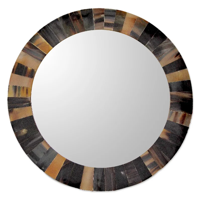 - Chinchilla cooling ice nest ceramic plateNatural Melange Unique Round Wall Mirror Tiled with Buffalo Horn - Chinchilla cooling ice nest ceramic plateNatural Melange Unique Round Wall Mirror Tiled with Buffalo Horn