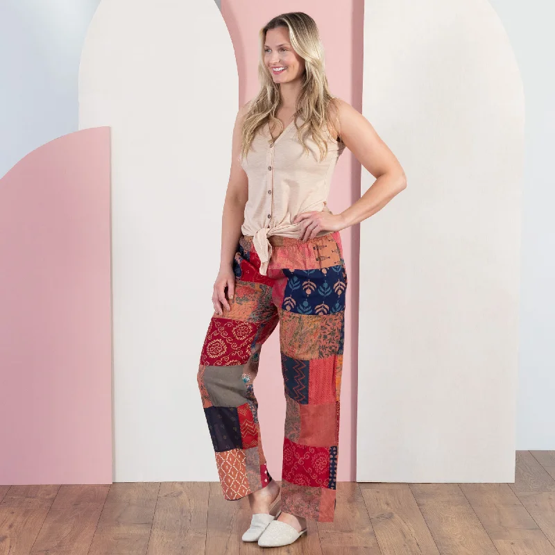  -Anti-scratch scratching board AND cat bed in oneWide-Leg Patchwork Pants