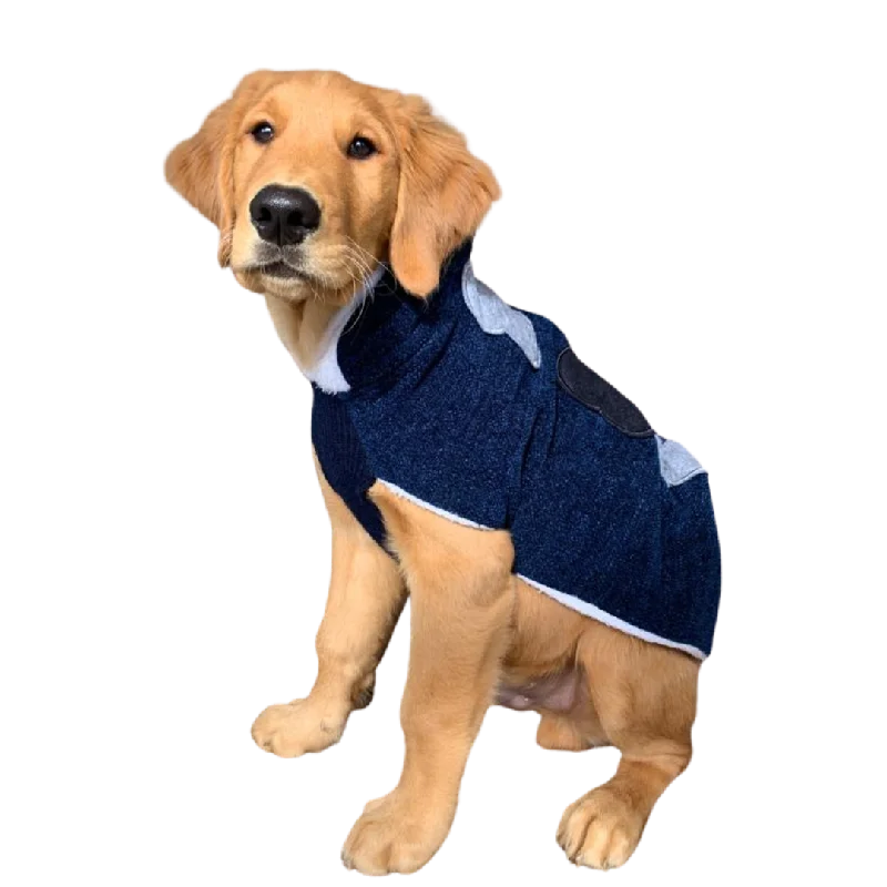 - Custom pet birthday cakePet Snugs Fur Coated 3 Bones Sweaters for Dogs (Dark Blue)