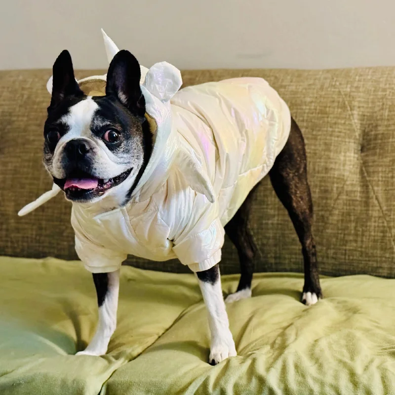 - Cat stress soothing sprayAnniepaw Waterproof Warm Winter Snowsuit Unicorn Jacket for Dogs