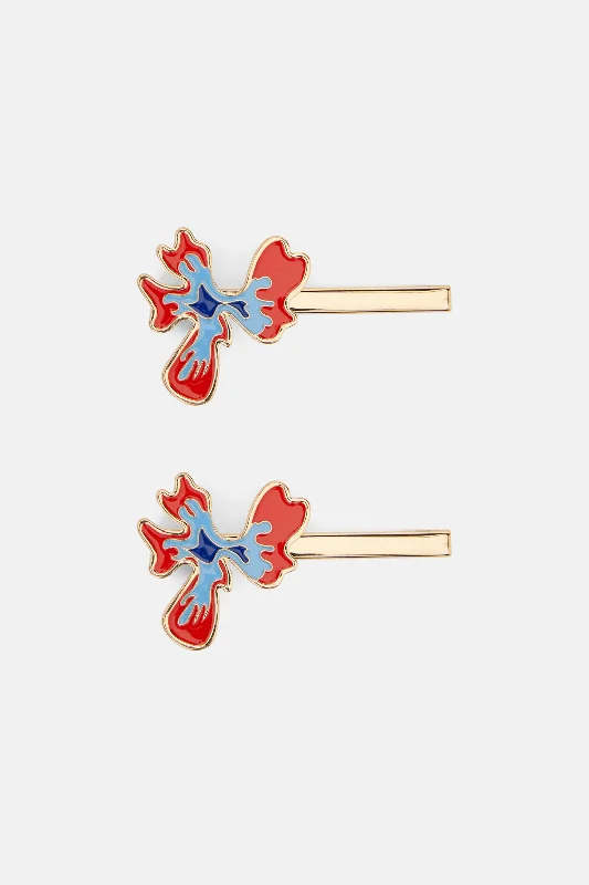 - Parrot climbing and standing wooden frameVivid Impressions Hair Clip Set X2