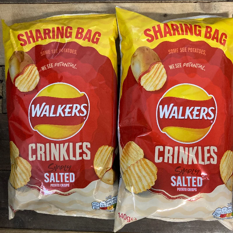 - Parrot climbing and standing wooden frame3x Walkers Crinkles Simply Salted Crisps Share Bags (3x140g) - Parrot climbing and standing wooden frame3x Walkers Crinkles Simply Salted Crisps Share Bags (3x140g)