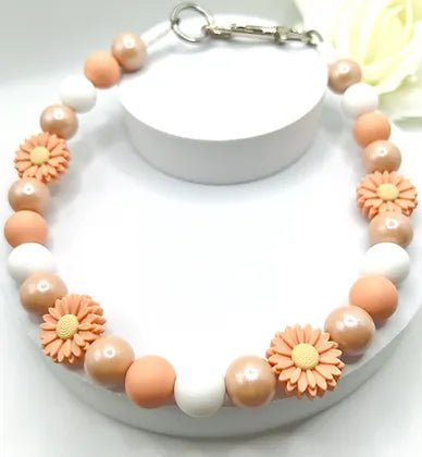 Winter warm clothes for catsPeach Blooms Beaded Pet Collar
