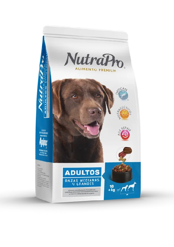 - Air box TSA certified check-inNutrapro Adulto Raza Mediana Grande