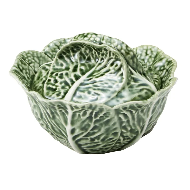 - Chinchilla cooling ice nest ceramic plateBordallo Pinheiro Cabbage Condiment Pot