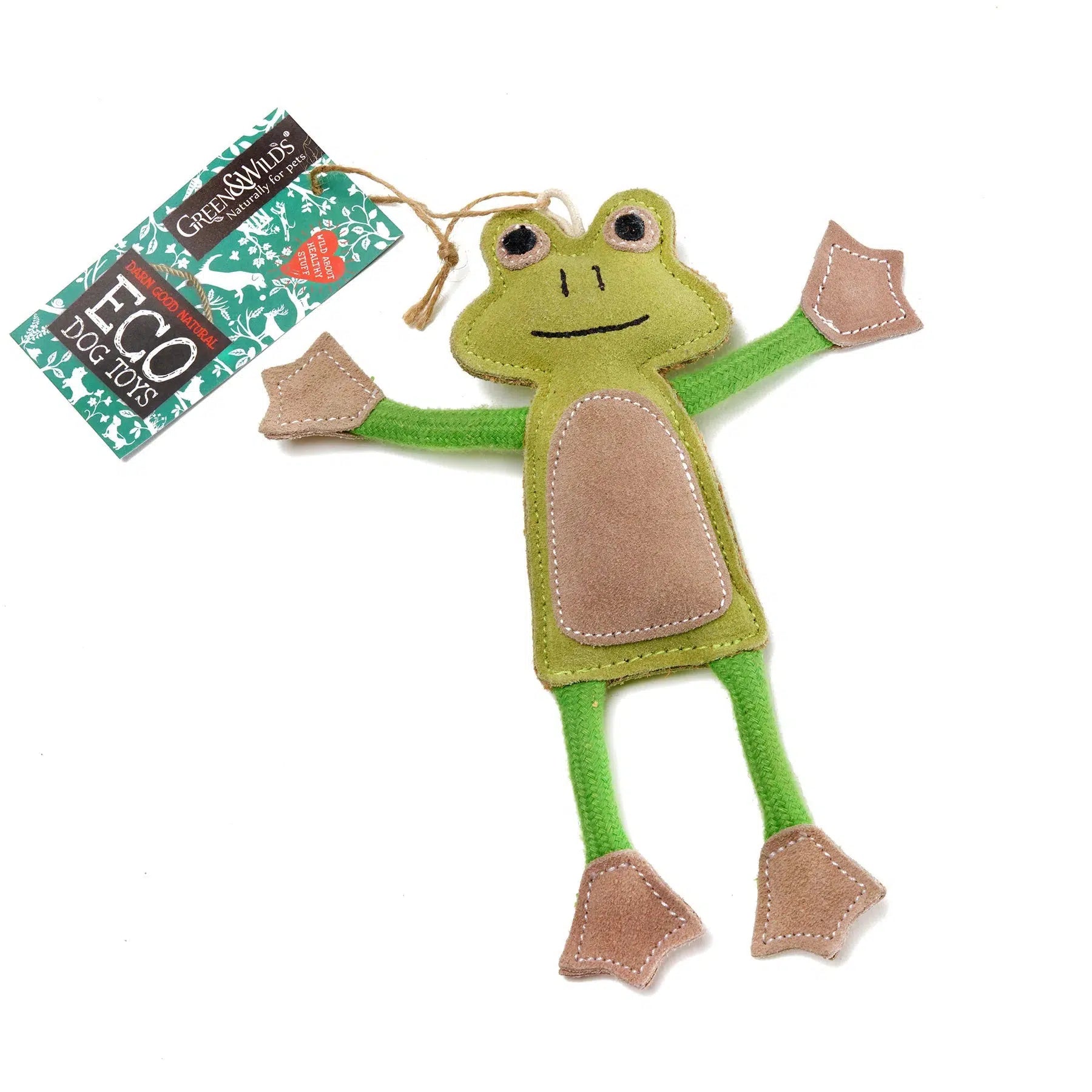  -Non-toxic pet toy recommendationsGreen & Wilds | Eco Dog Toy - Francois Le Frog