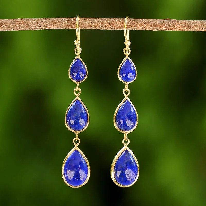 - Automatic induction pet water dispenserNectar Drops Gold Plated Thai Lapis Lazuli Teardrop Dangle Earrings - Automatic induction pet water dispenserNectar Drops Gold Plated Thai Lapis Lazuli Teardrop Dangle Earrings