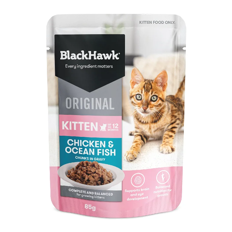    - Where to buy imported cat food  Black Hawk Ocean Fish Kitten Gravy Wet Cat Food