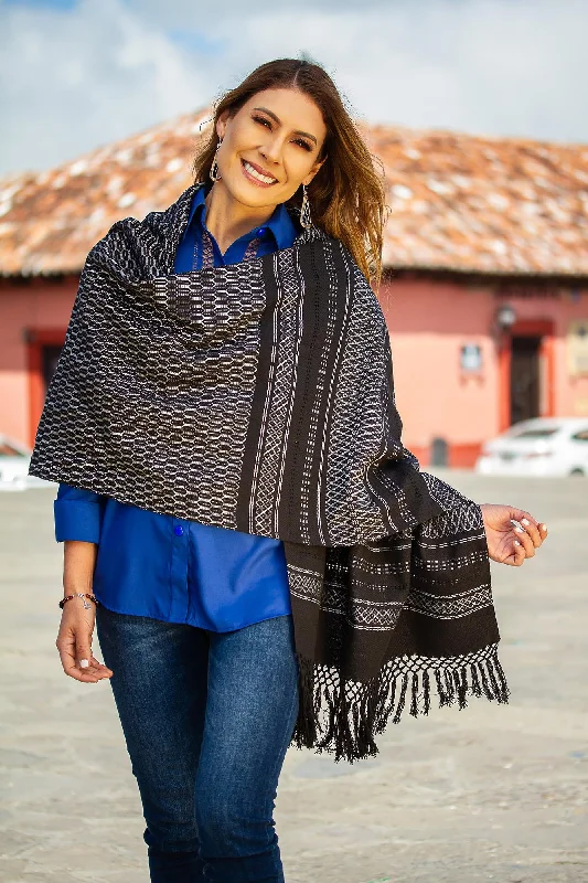 - Climbing pet constant temperature heating padFiesta in Black and Silver Silvery Grey on Black Handwoven Zapotec Rebozo Shawl - Climbing pet constant temperature heating padFiesta in Black and Silver Silvery Grey on Black Handwoven Zapotec Rebozo Shawl