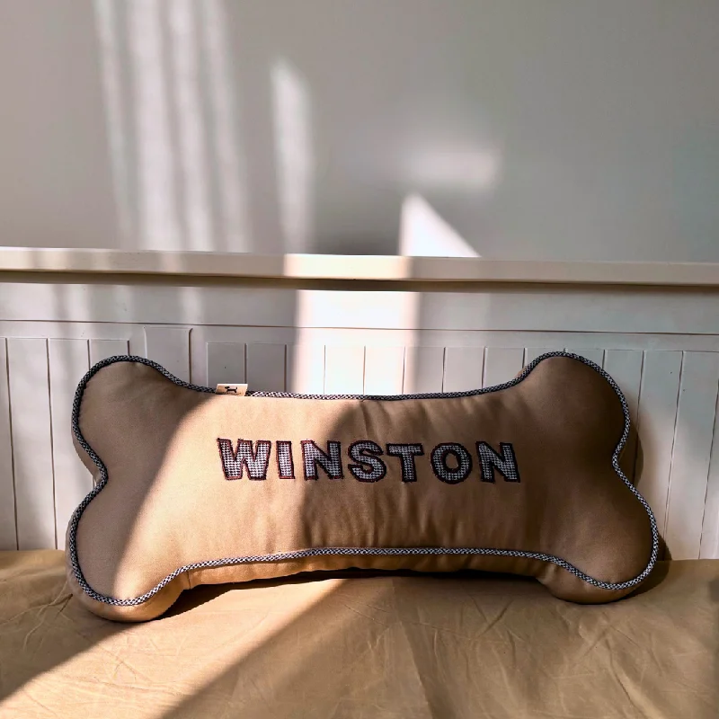 - Solid wood cat climbing frame customizedPoochMate Personalized Dog Bone Pillow