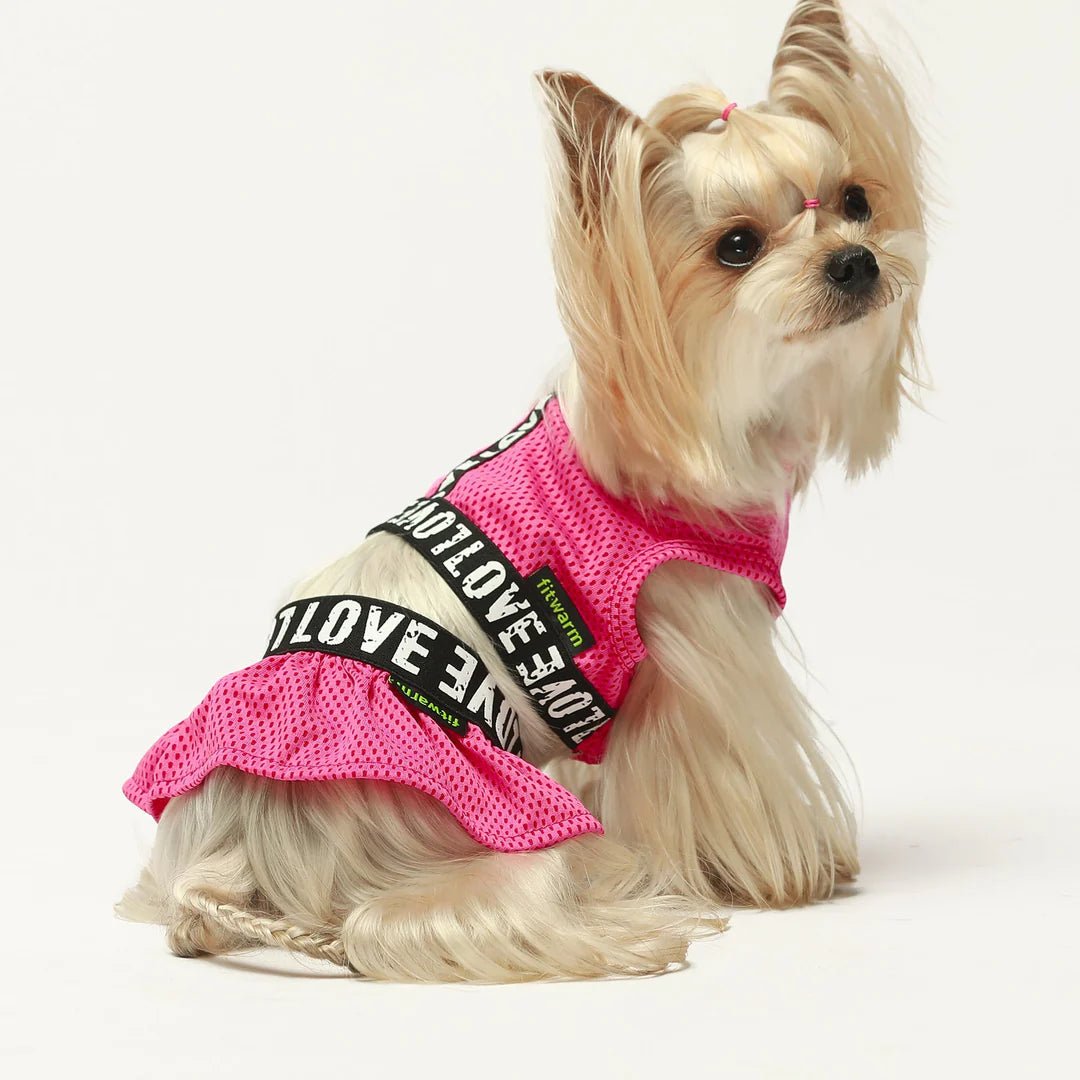 Dog clothesHot Pink Athleisure 2 Piece Dress