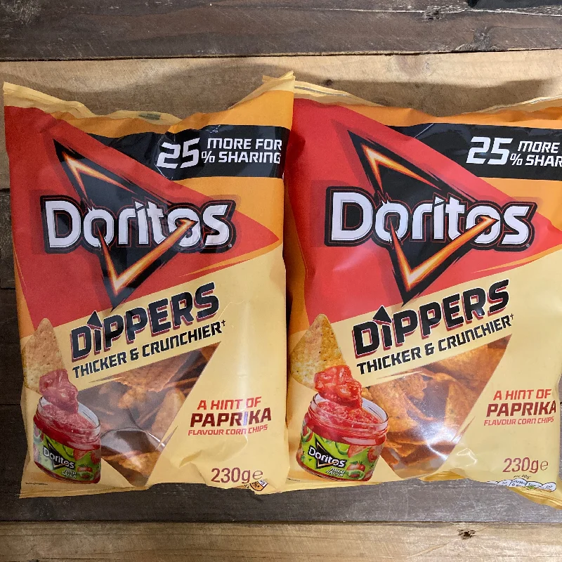 - Summer pet ice mat3x Doritos Dippers Tortilla Chips Paprika Share Bags (3x230g)