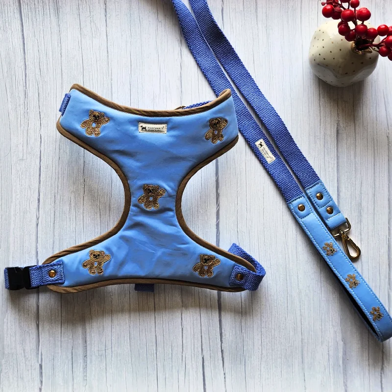 - Degradable pet feces bagPoochMate Cornflower Blue Teddy Dog Harness & Lead Set