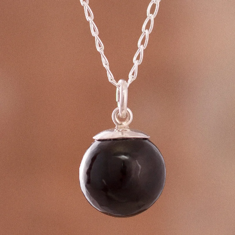 - Parrot climbing and standing wooden frameHypnotic Orb Obsidian Orb Pendant Necklace Crafted in Peru