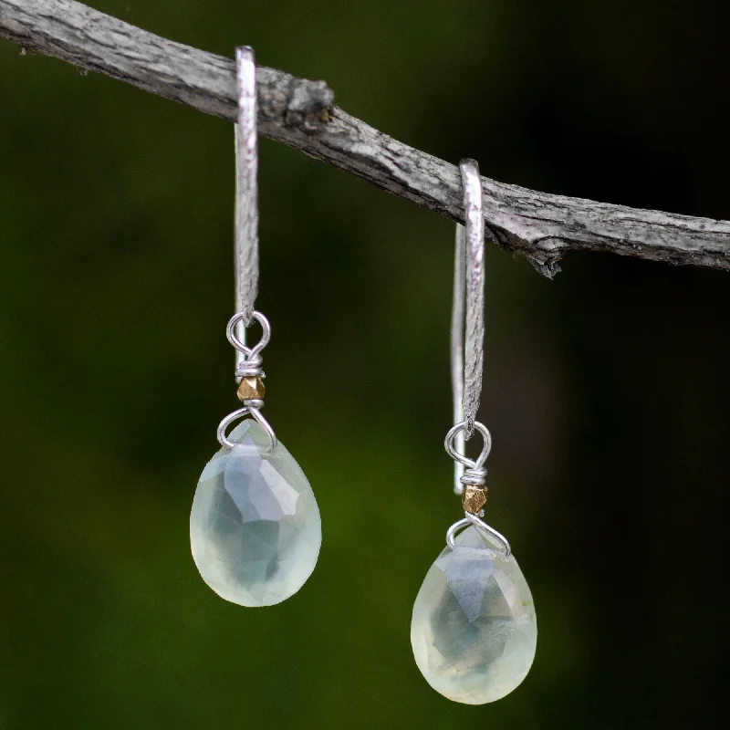- Teething and chewing toys for puppiesEffortless Glam Artisan Crafted Prehnite Gold Accent Earrings - Teething and chewing toys for puppiesEffortless Glam Artisan Crafted Prehnite Gold Accent Earrings