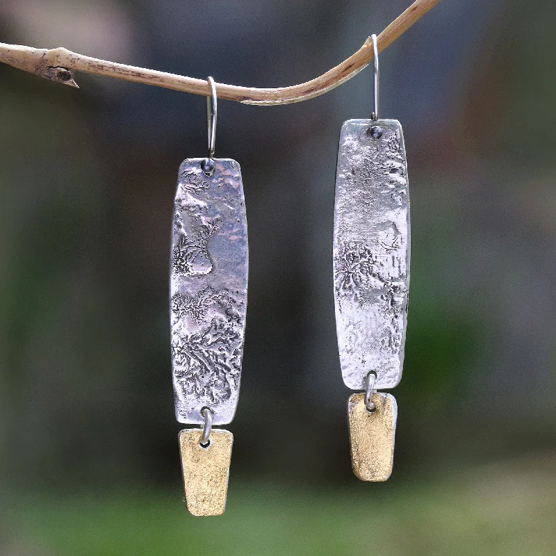 - Pet tear stain cleaning wipesBeautiful Textures Sterling Silver Dangle Earrings with Gold Mica Accent