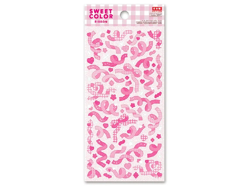 - Pregnant cat delivery room warming boxSTICKER - SWEET COLOR RIBBON / PINK