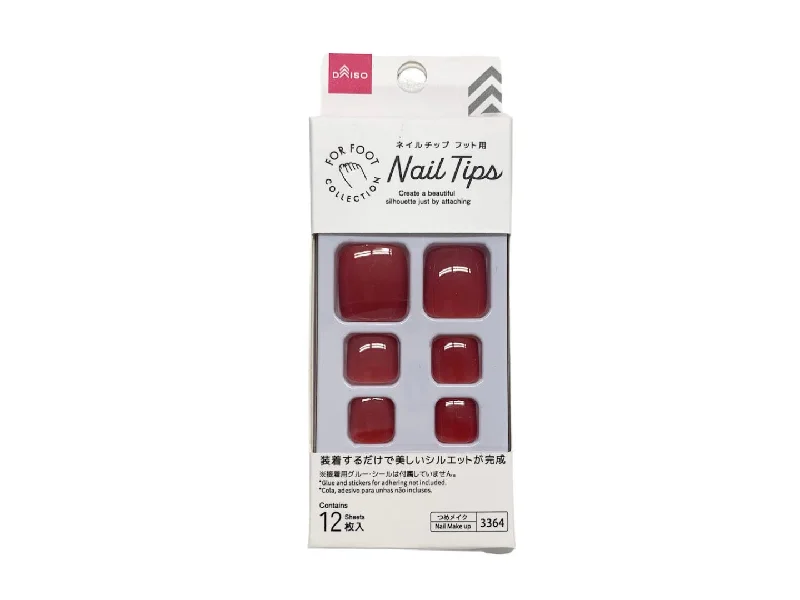 - Pet tear stain cleaning wipesNail Tip -Foot - Single Color Dark Red-