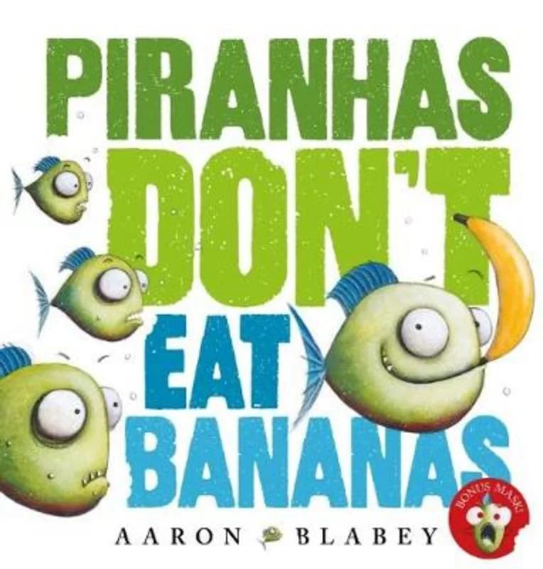 - Teething and chewing toys for puppiesPiranhas Don't Eat Bananas with Mask