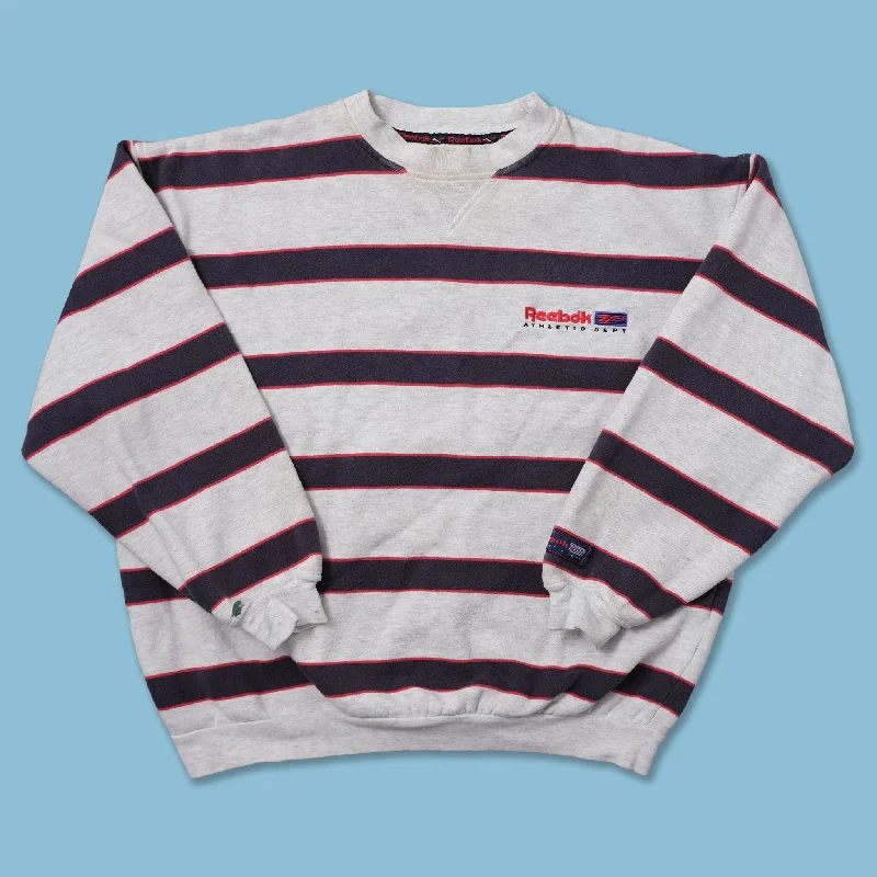 - ​​Christmas pet Christmas clothingVintage Reebok Striped Sweater Medium
