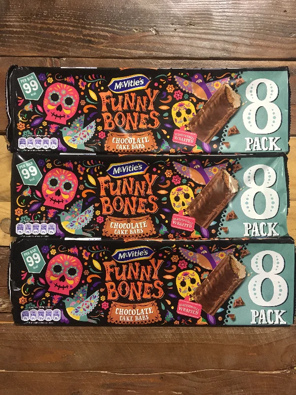 - Pet vitamin complex nutrition tablets24x McVitie's Funny Bones Chocolate Cake Bars (3 Packs of 8 Bars) - Pet vitamin complex nutrition tablets24x McVitie's Funny Bones Chocolate Cake Bars (3 Packs of 8 Bars)