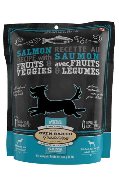 - Food for large dogsOven-Baked Tradition Dog GF Treats Salmon 16 oz