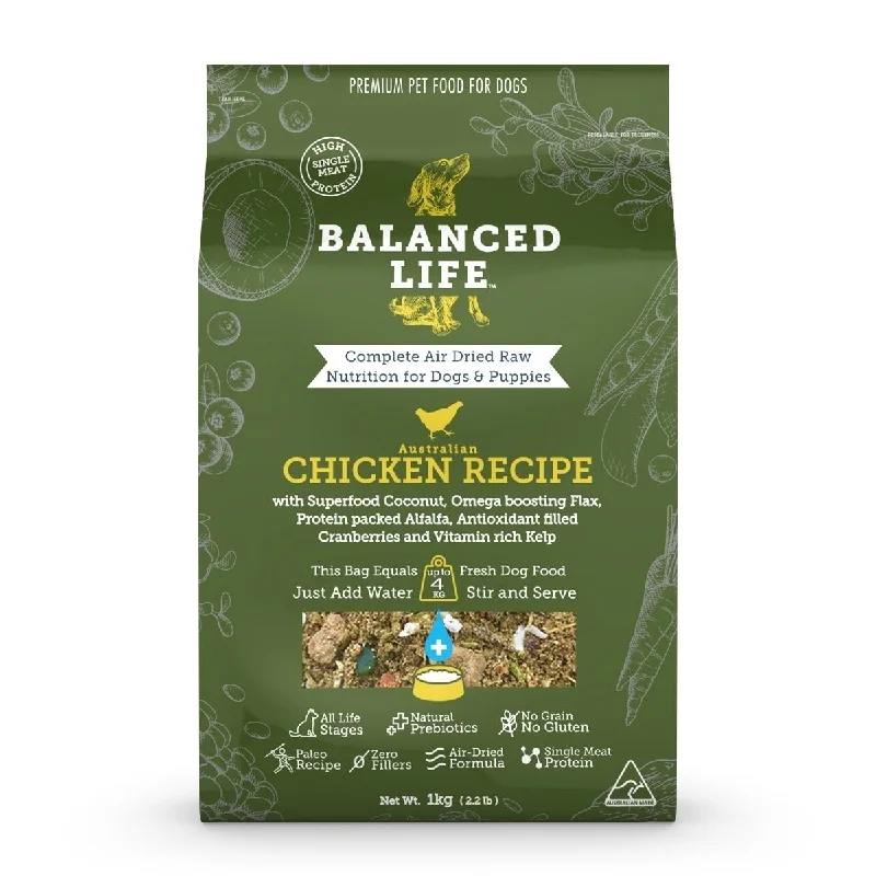 - ​​Pet toys under    yuanBalanced Life Air Dried Dog Food - Chicken 1kg