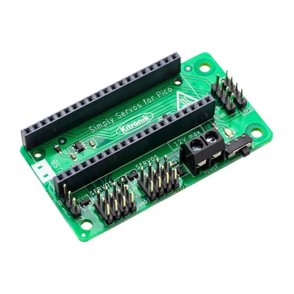 - Car dog seat beltKitronik Simply Servos Board for Raspberry Pi Pico