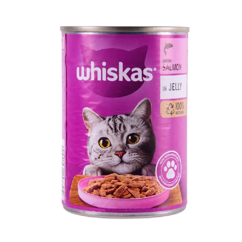 - Foldable and portable cat bagWHISKAS CAT FOOD SALMON IN JELLY 400 GM