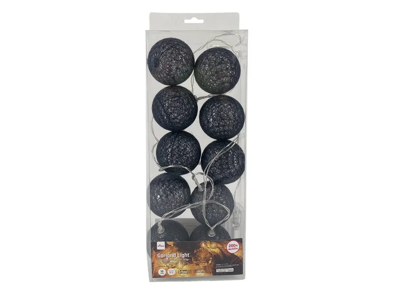 Pet ProductsGarland Light -10 LEDs - Cotton Ball - Gray-