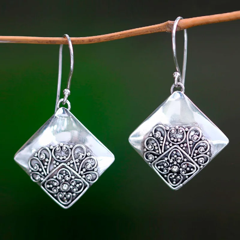 - Cat nail clippers with LED lightsBesakih Garden Modern Balinese Handcrafted Sterling Silver Earrings
