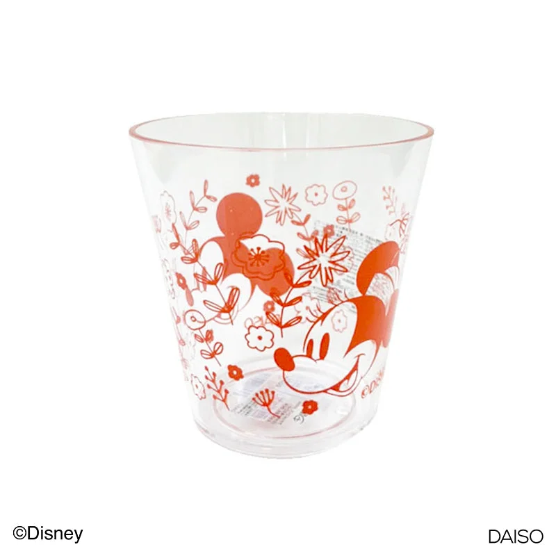 ---Acrylic Cup 300ml Mickey & Minnie Red