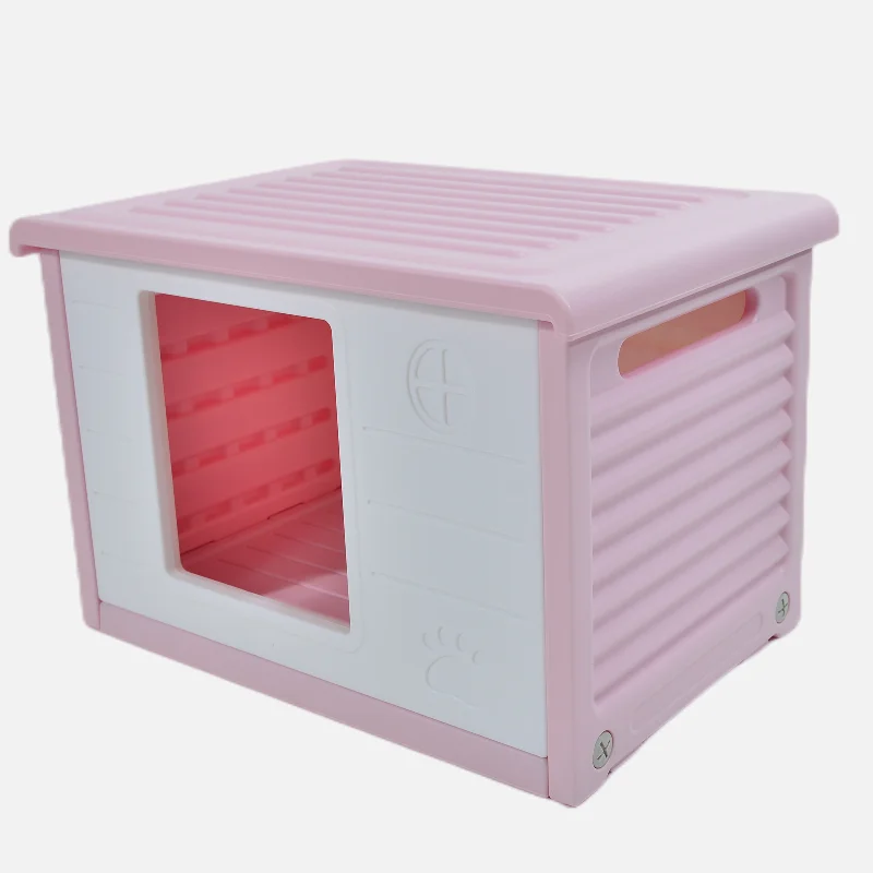 - Pet monitor with cameraYES4PETS Small Plastic Pet Dog Puppy Cat House Kennel Pink