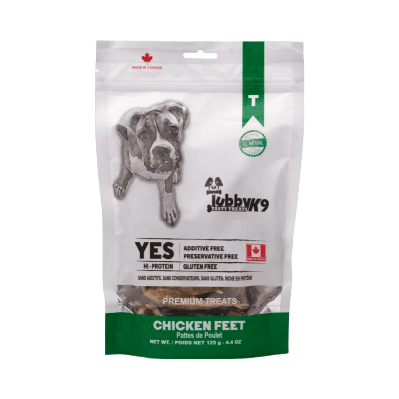 -Cost-effective dog foodTubbyK9 Chicken Feet - 125g