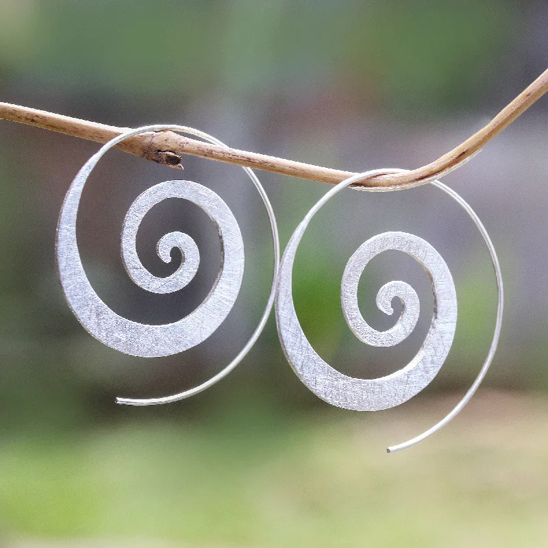 - Dog anti-slip matSpiral Loop Spiral-Shaped Sterling Silver Half-Hoop Earrings from Bali - Dog anti-slip matSpiral Loop Spiral-Shaped Sterling Silver Half-Hoop Earrings from Bali