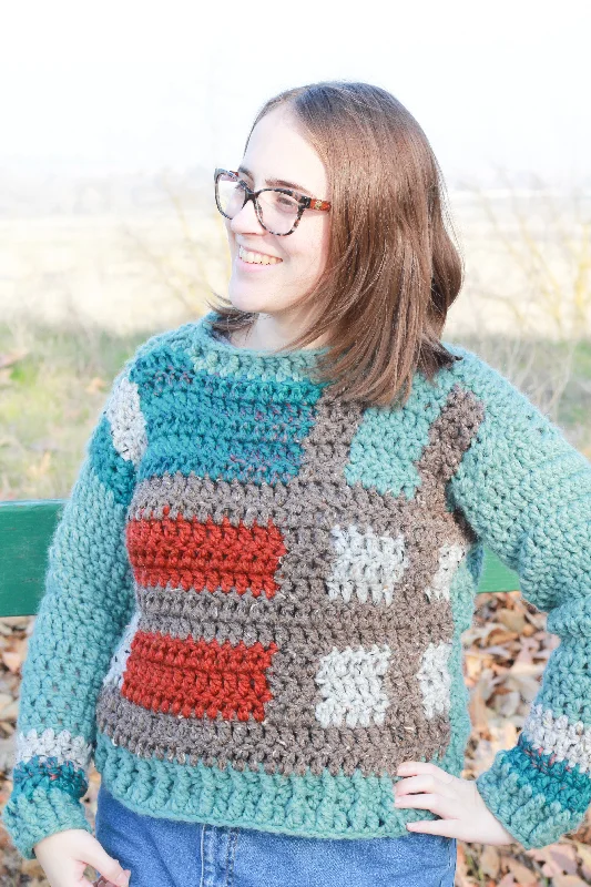 - Car dog seat beltCrochet Kit - Tartan Plaid Sweater