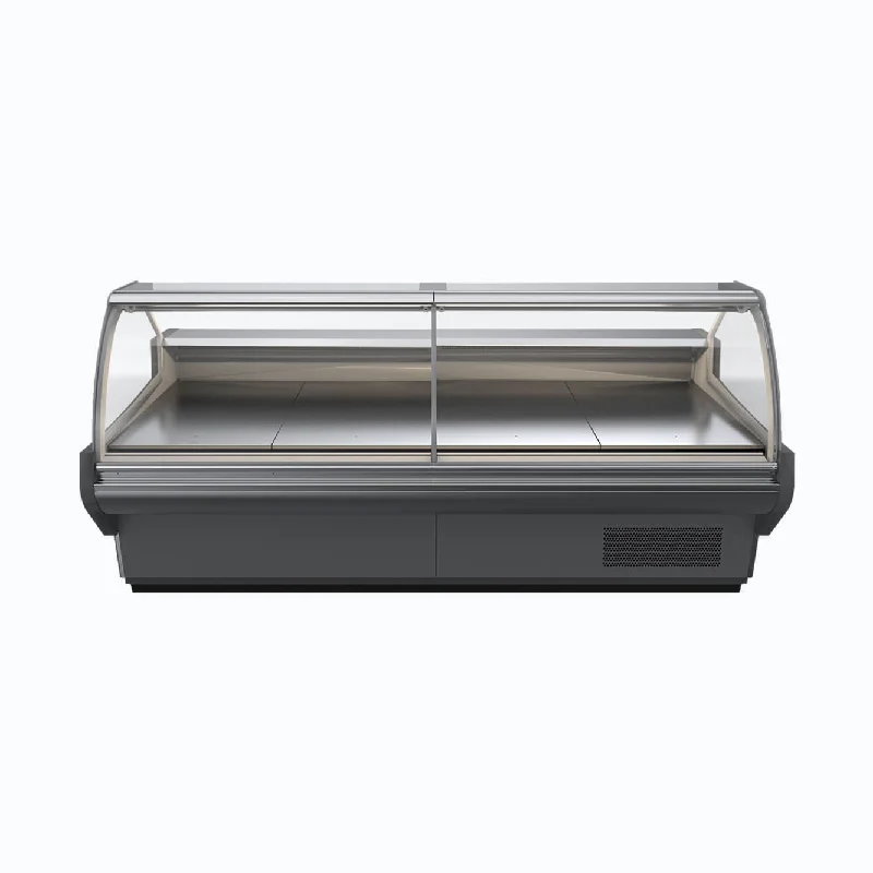 - Chinchilla cooling ice nest ceramic plateBromic DDCG-NR Curved Glass Deli Display