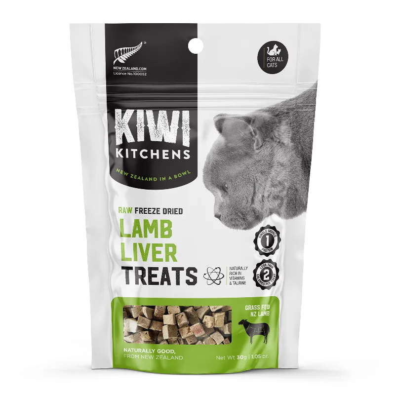    - Cat food for coat health  Kiwi Kitchens Raw Freeze Dried Lamb Liver Cat treats 30G