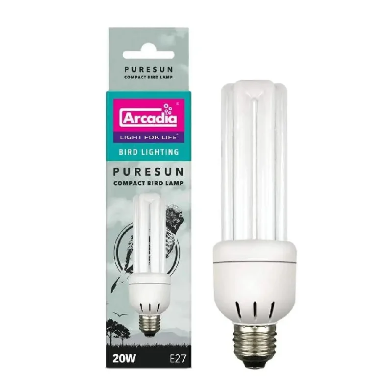 - Natural latex pet mattressArcadia 20w CFL PURE SUN Bird Bulb NEW 110v USA Model