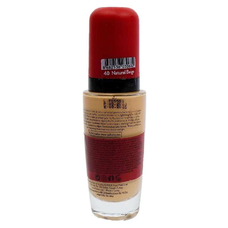 ---FLORMAR LONGWEAR MATTE FOUNDATION 40