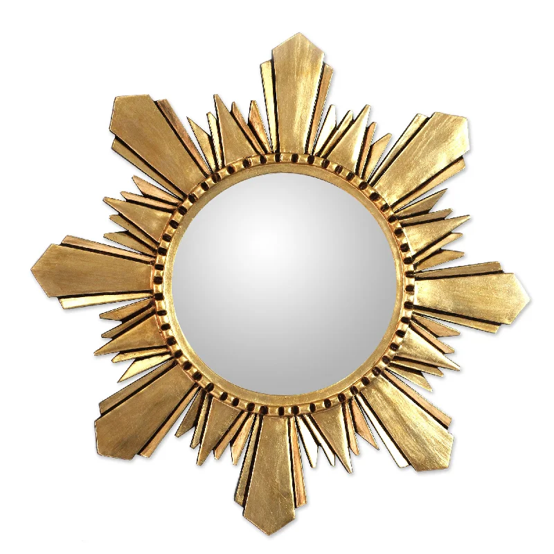 - Pet monitor with cameraCuzco Sun Unique Round Gilded Wood Mirror (22) with Bronze Leaf"