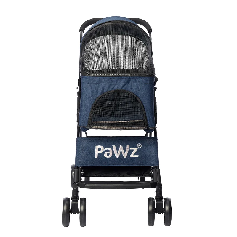 - Cat anti-jump window safety netPaWz Large Pet Stroller Dog Cat Carrier Blue