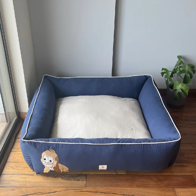 - Dog heart rate monitoring collarPoochMate OAK 3.0 : Blue & Ivory Dog Bed with Baby Gorilla : Large - Dog heart rate monitoring collarPoochMate OAK 3.0 : Blue & Ivory Dog Bed with Baby Gorilla : Large