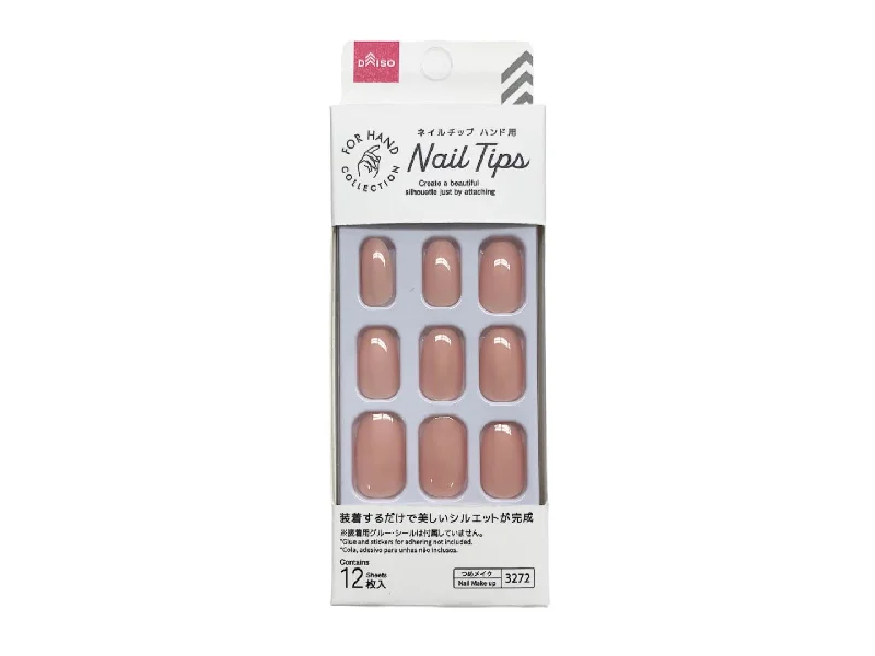 - Custom pet birthday cakeNail Tip -Hand - Single Color Salmon Pink-
