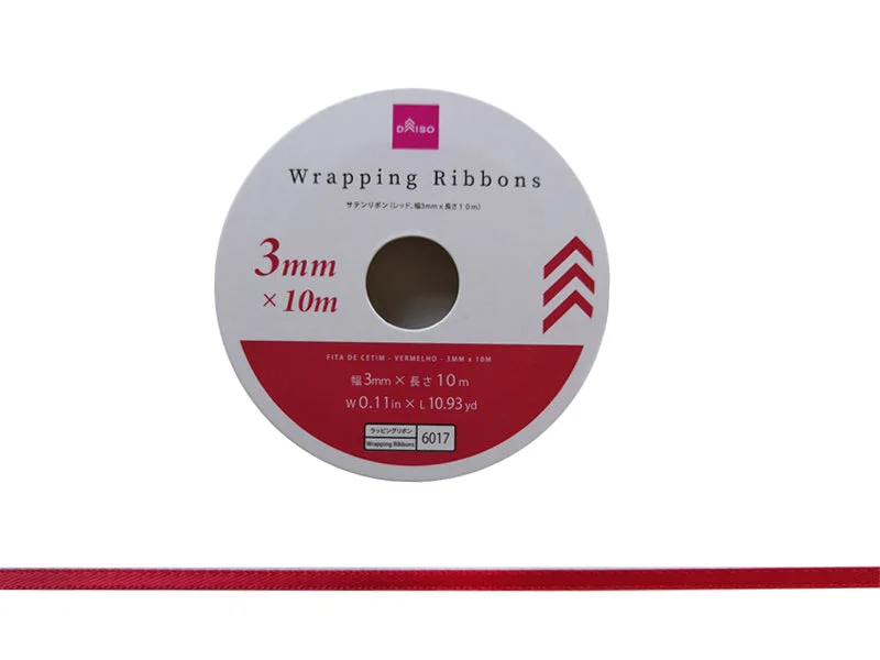 - Custom pet birthday cakeSatin Ribbon -Red - W0.11in x L10.93yd - 3mm x 10m-