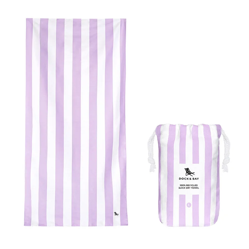 ---Large Beach Towel Lombok Lilac - Cabana Light Collection
