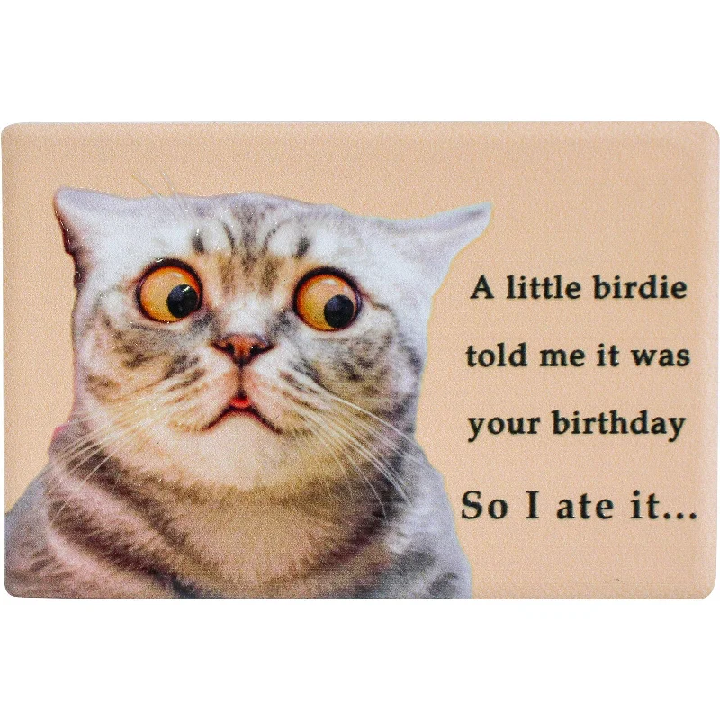 - Pet tear stain cleaning wipesMagnet Birdie Birthday