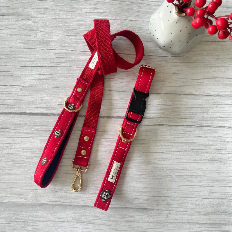 - Pet electric nail grinder silent modelPoochMate Monkey Mania Dog Collar & Leash Set : Red